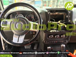 Jeep Wrangler 2015 Installing Android head unit with special Apple CarPlay  for Jeep Wrangler - Audio Pro Dubai | In car Entertainment upgrade and  install professionals